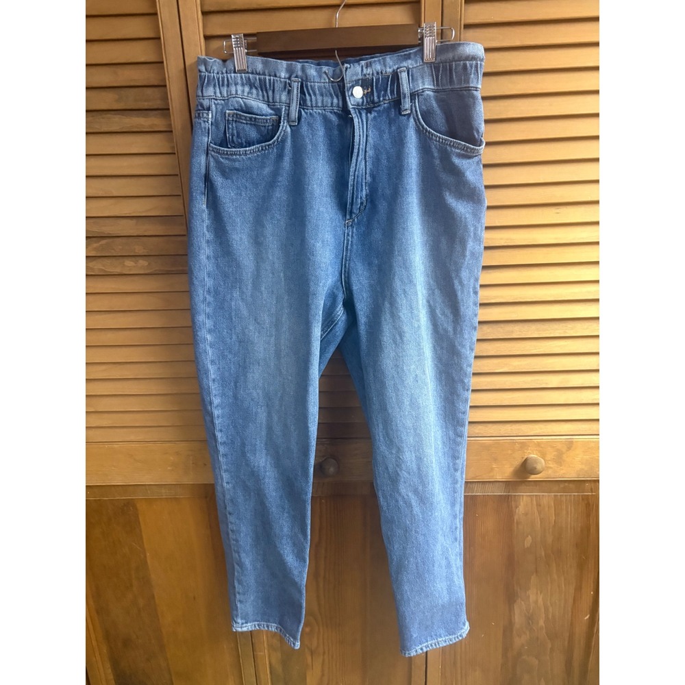 Joe's Jeans The Brinkley High Rise Paperbag Tapered Jeans Blue 31 45GWTAER8882 - Picture 2 of 6